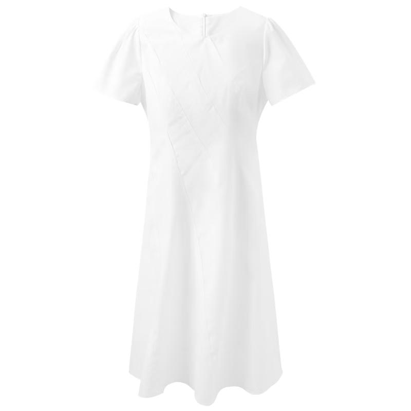 

White Moonlight Plus Size Midi Dress L