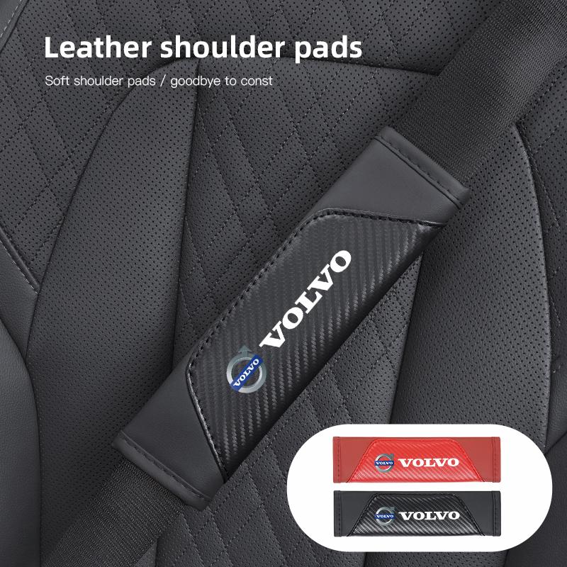 Car Seat Belt Shoulder Cushion Protective Cover For Volvo Xc60 Xc90 V40 V60 S60 V50 V90 S80 C40 XC40 V70 XC70 C30  EX90 Rdesign