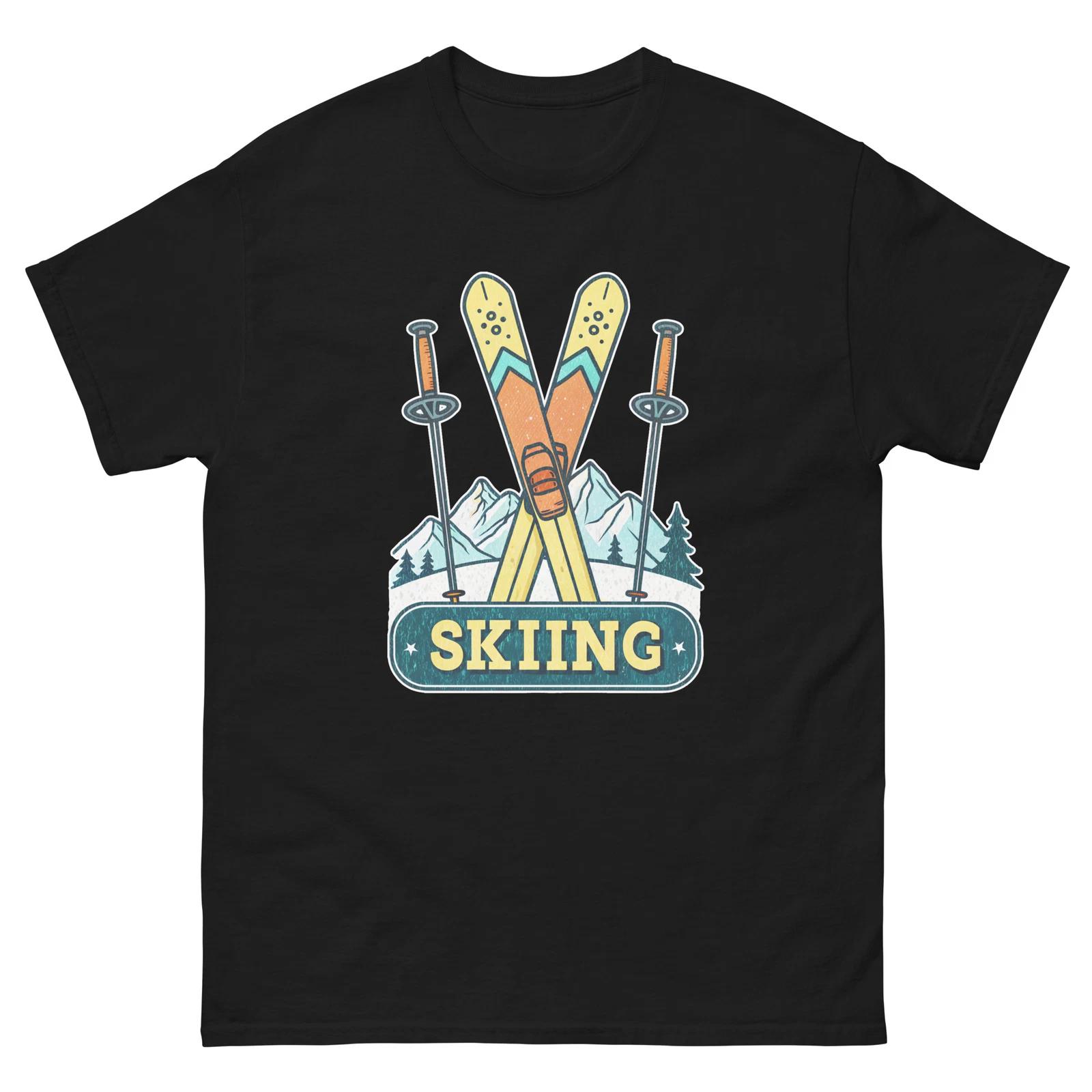 Skiing Sport Sports Activity Game T-Shirt 3XL