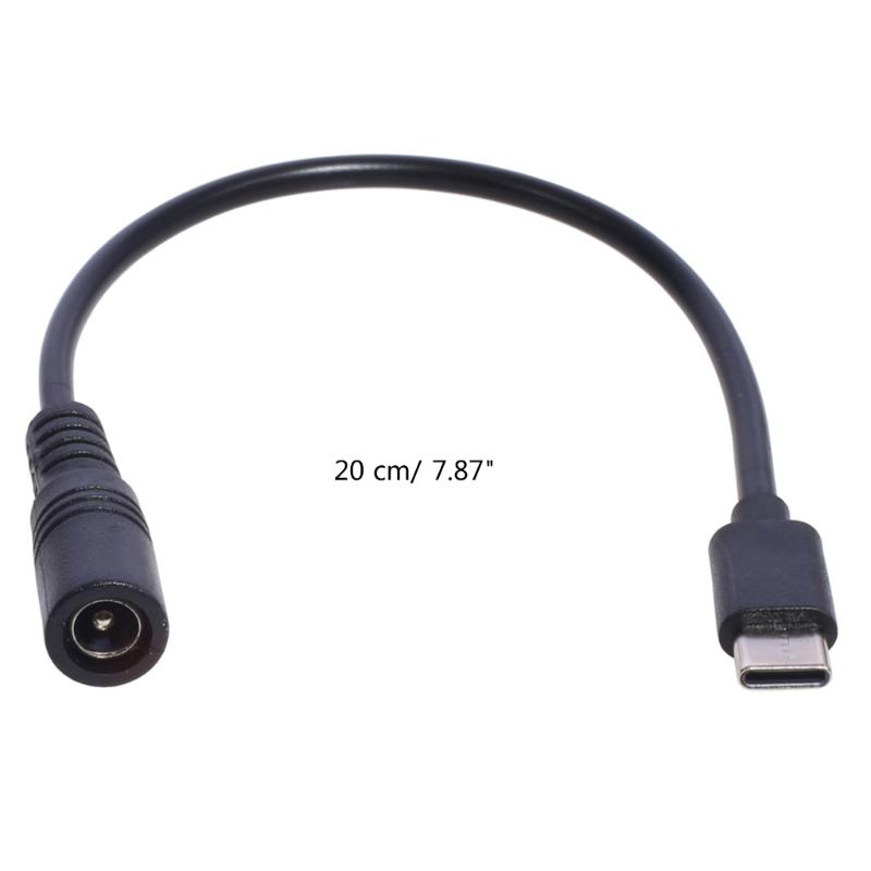 Universelles 5,5x2,1mm auf Typ-C USB C Stromladekabel für Router LED-Licht Lüfter und 5V Geräte(5,5x2,1 mm)