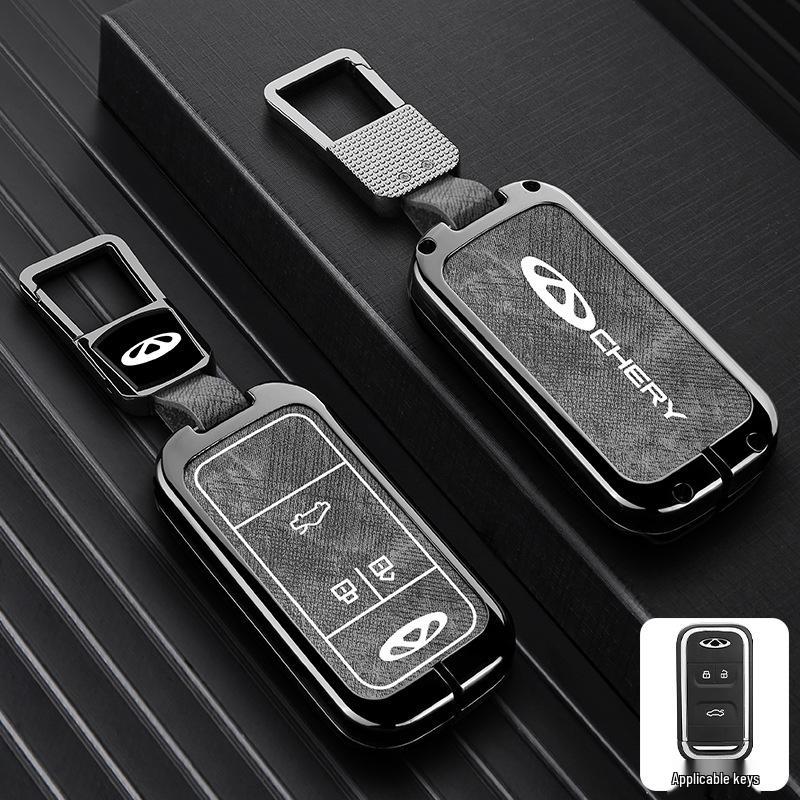 Zinc Alloy Key Shell Covers for Chery, Tiggo 8, 7 Plus - Full Coverage, 5x Anti-Drop Protection