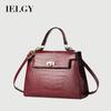 Ladies Messenger Bag Texture Crocodile Pattern Simple Shoulder Handbag