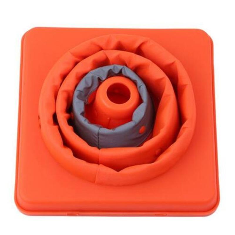 35cm Height Collapsible Traffic Cones Multi Purpose Pop Up Reflective Safety Cone Soft Material Foldable Road Cone
