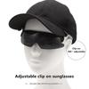 1Pc Adjustable Clip Cap Sports Sunglasses Flip-Up Cover Uv Protection Polarized Sunglasses Clip On Hat Cycling Goggles