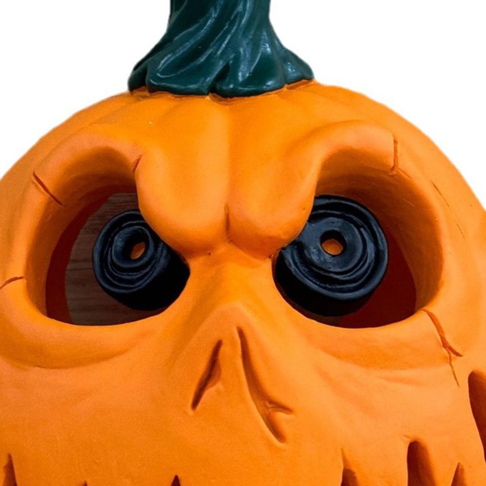 Halloween Kürbis Laterne Harz Schädel Geist Nachtlicht Schreibtisch Hohl Große Kürbis Lampe für Party Heimdekoration Geschenk