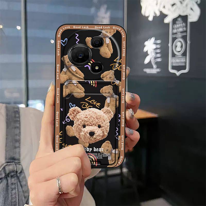 Full Wrap Durable Phone Case For TCL 60 SE/TCL 605 Waterproof Anti-dust Card Slot Card Sleeve Soft Case Protective TPU