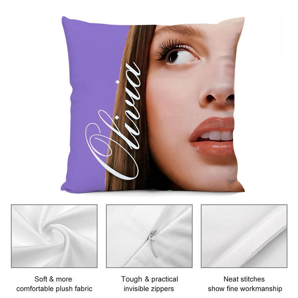 Singer O-Olivias R-Rodrigos Pillow Case Short Plush Double-sided Print Square Throw Pillow Covers Sofa Home Cushion Decor