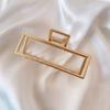 Gold Color Hollow Geometric Hair Clips Metal Hair Claw Cross Hairclip Headband Hairpin Hair Crab Women Hair Fashion Accessories