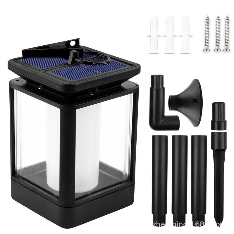 

Солнечный светильник на солнечной батарее, водонепроницаемый садовый светильник, ландшафтный светильник, светодиодный светильник для газона, декоративный напольный светильник с вилкой New flame light [12LED transparent lampshade]