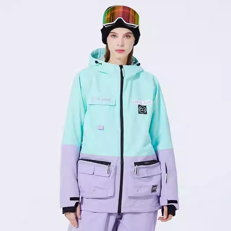 Costum de schi cald și rezistent la vânt pentru bărbați și femei - Jachetă snowboard stil coreean