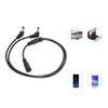 5.5mmx2.1mm 1 Female To 2 Male Connector Male To Female Plug DC Power Splitter Cable CCTV LED Strip Light Power Supply