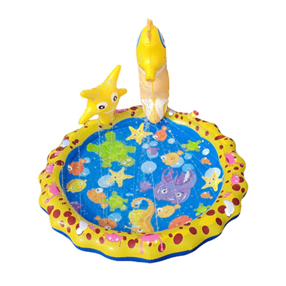 Buy Outdoor Water Spraying Mats 3D Hippocampus Inflatable Sprinkler