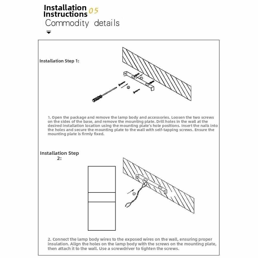 Acrylic Material Wall Sconce Lamp AC 220V Indoor Wall Light LED Wall Lamp Balcony Lighting
