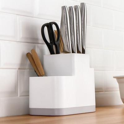 ABKS Mehrzweck-Besteckabtropfgestell und Organizer Messerhalter Küchenutensilienhalter Caddy für Arbeitsplatte Essstäbchen Löffel