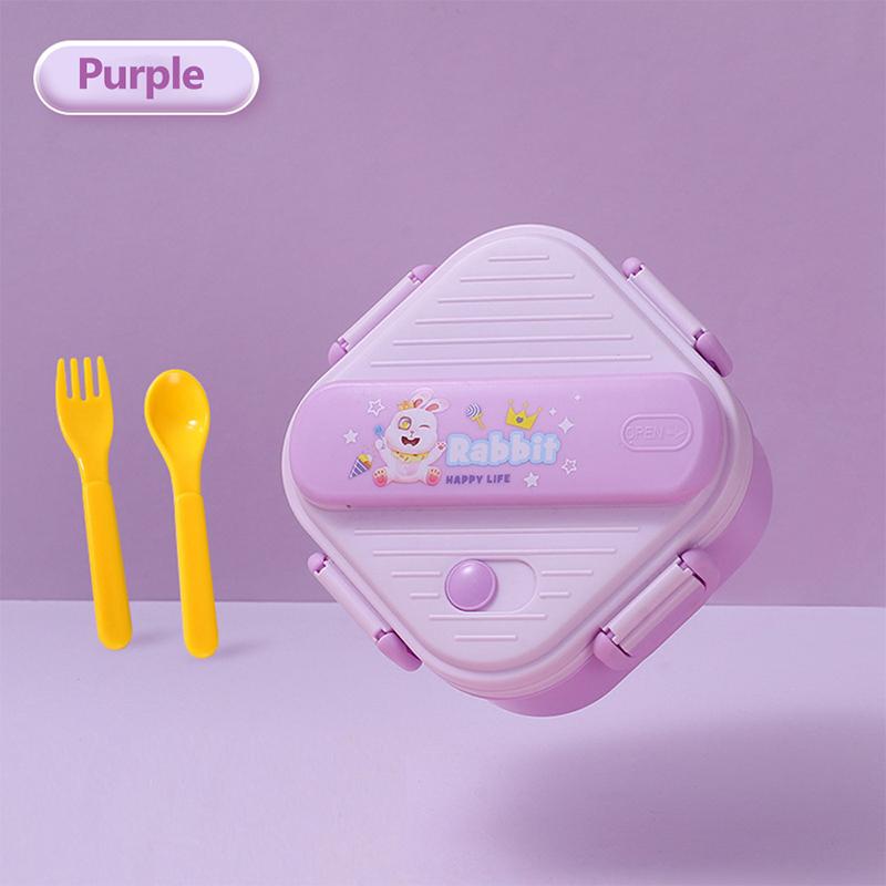 

3 сетки Unicorn Lunch Box для детей, студентов, сэндвичей, фруктов, контейнер для хранения еды, мультфильм, детский Bento Box для школы, кемпинга фиолетовый
