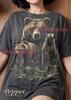 Brown Bear Grizzly Bear Animal Lover Wildlife Nature Comfort Colors® Tshirt, Forest Wilderness Outdoors Vintage Art Faded Graphic Tee
