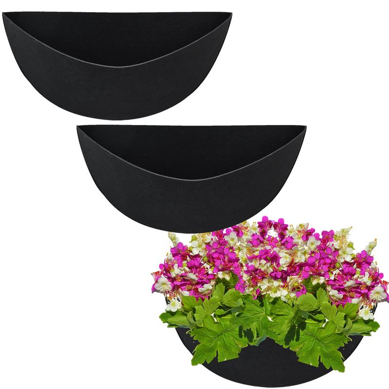 3pcs Hanging Basket Liner Half Round Coconut Liners For Planter Natural Coco Basket Replacement Liner Outdoor