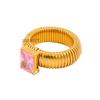 New Personality Luxury Colour Inlay Zircon Elasticity Adjustable Stainless Steel Rings for Women Fashion for Women Jewelry Gifts