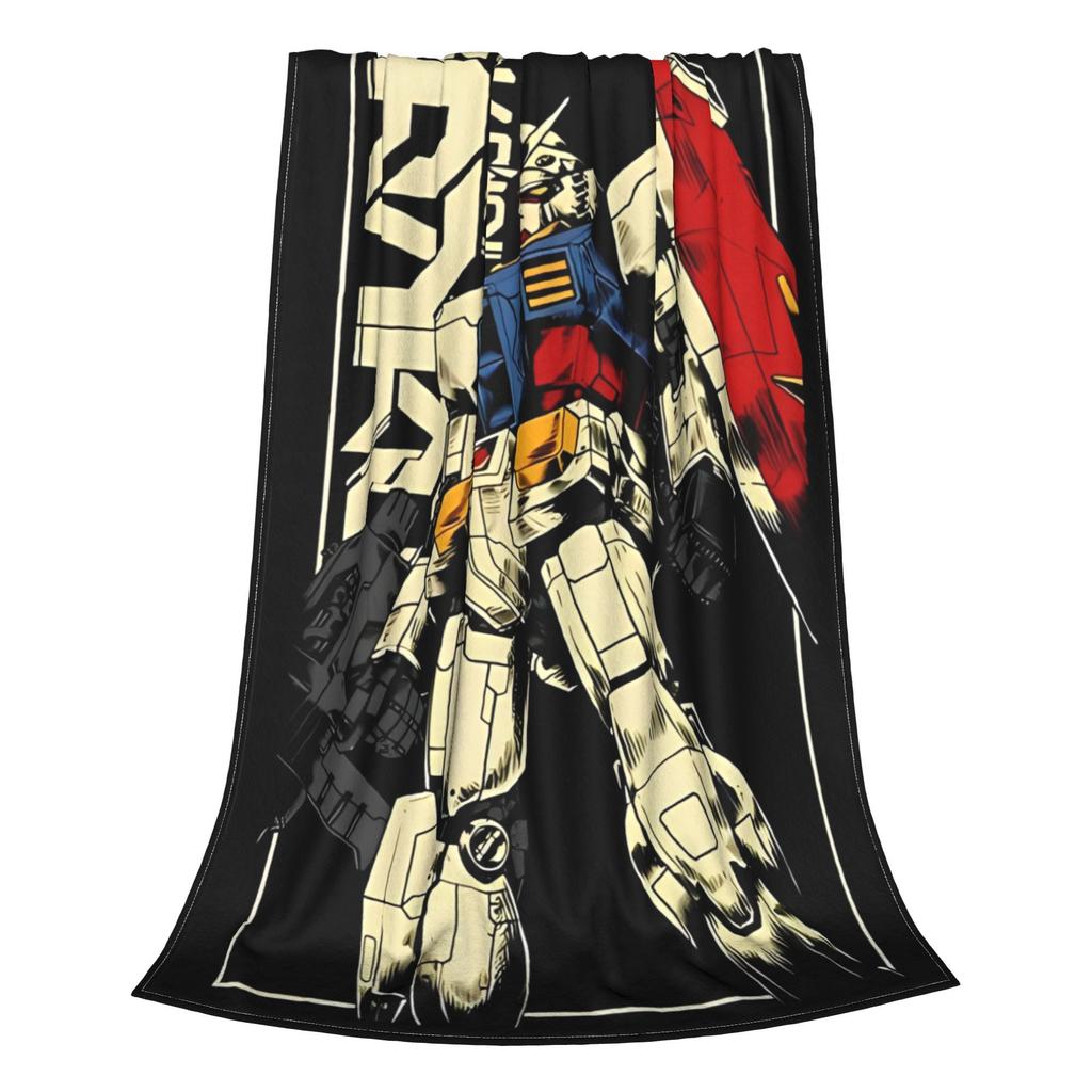 Gundam Vintage Teppe Flanell Fantastisk Myke Kastetepper for Hjemmet Vår Høst