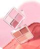Judy Doll 4-Color Powder Cream CheekHighlighter Set - Highly Pigmented, Popular Blush, Eyeshadow, and Lip Color Combined #03