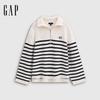 Gap Women's Logo Striped Half-Zip Knit Top