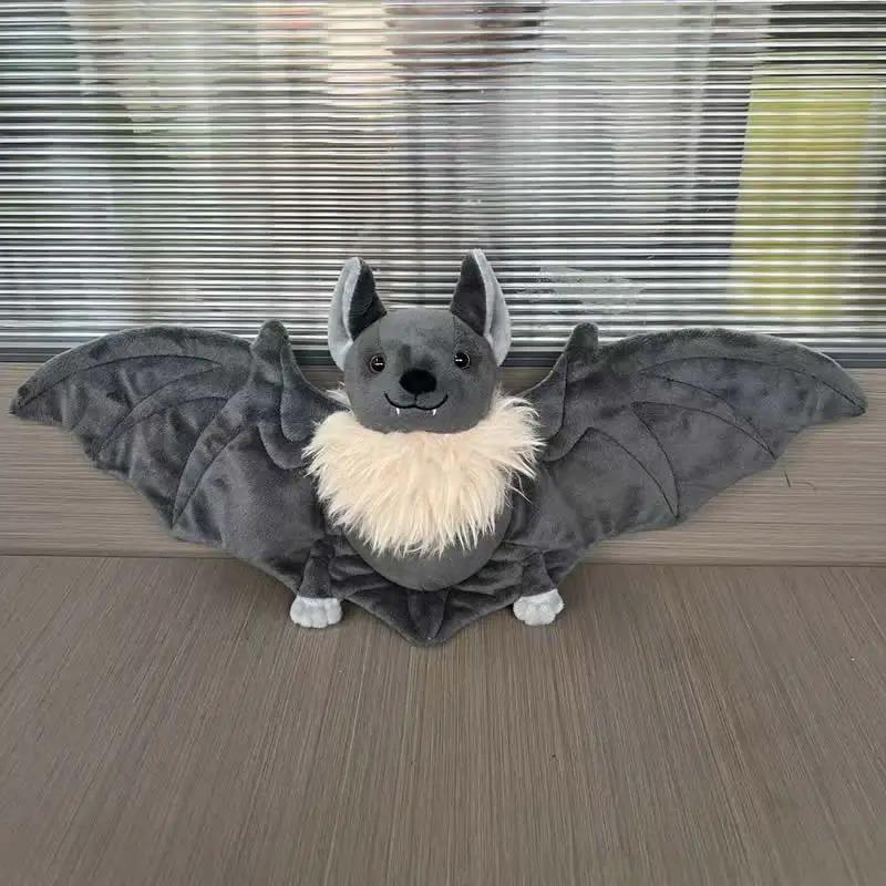 New 25cm Halloween Plushy Stuffed Bat Doll Plush Throw Pillow for Boys and Girls Christmas Halloween Decoration Holiday Gifts