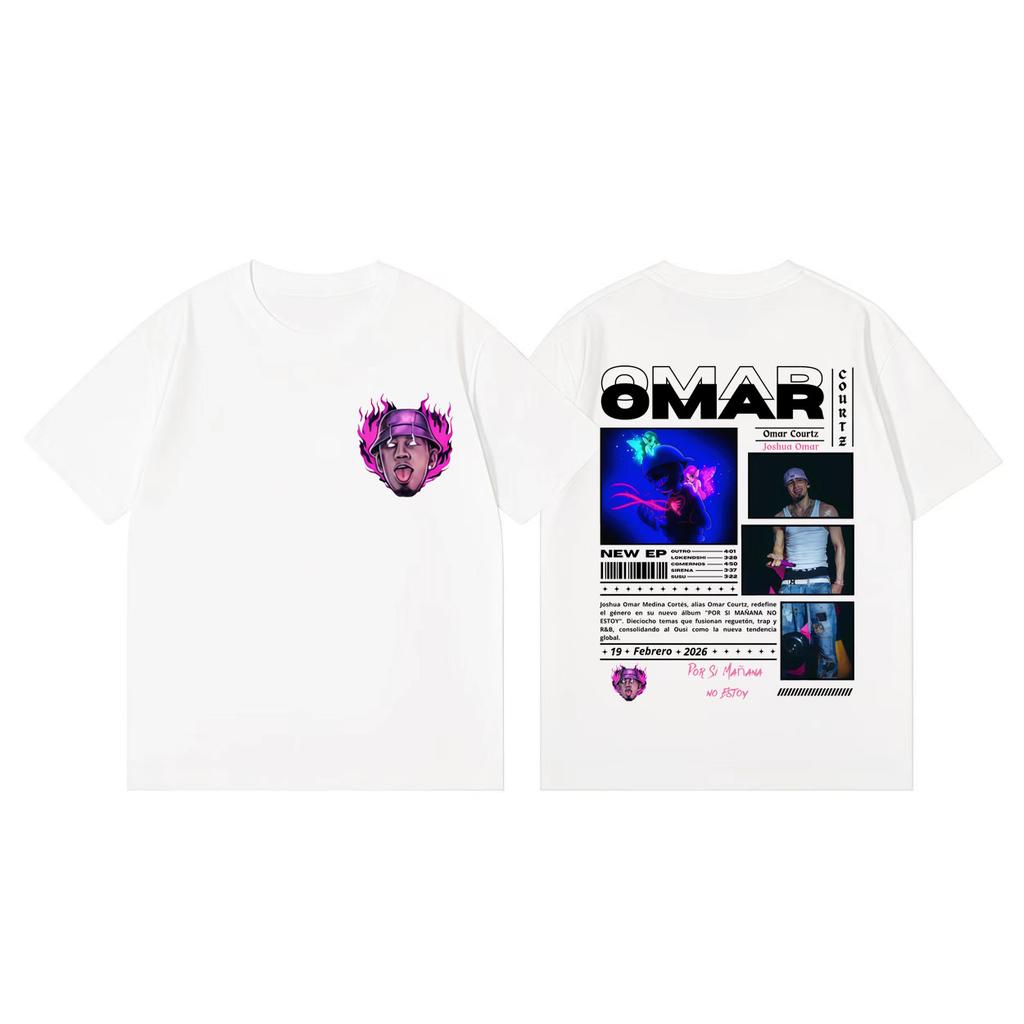 Omar Courtz Por Si Mañana No Estoy Album Graphic T Shirts Fashion Pop Music Short Sleeve Tshirt Unisex Casual Cotton Tshirts