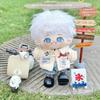 20cm Anime Attribute SongYaXuan White Hair Cosplay  Plush Doll Cotton Body Dress Up Clothes Outfit Stuffed Toys