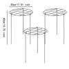 3Pcs Peony Cages and Supports Climbing Trellis Metal Plant Support Rings for