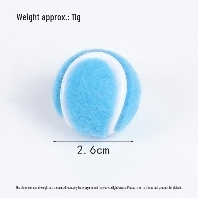 Mini Plush Tennis Ball Keychain - Creative DIY Sports Bag Pendant and Photography Prop