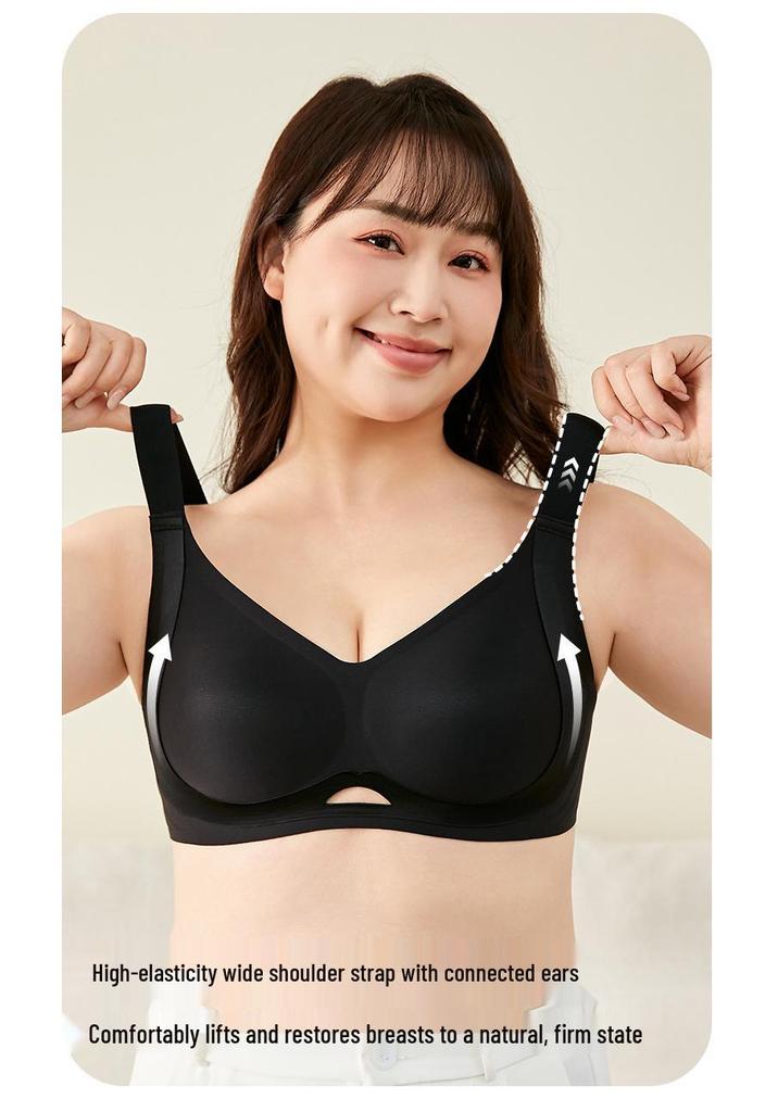 Summer Seamless Support Bra for Large-Breasted Women: Flattens, Lifts, and Gathers for a Slimmer Look