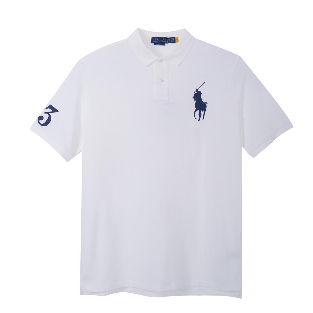 Polo Ralph Lauren Logo Embroidered Short Sleeve Polo Shirt Men Tops White 710907394-001