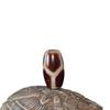 Tibetan Dragon Pattern Bloodshot Dzi Bead Pendant