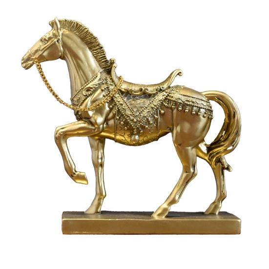 Resin Running Horse Statue Miniature Simulation Pony Figurine Animal Sculpture Home Office Desktop Decoration Ornament