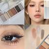 Summer Ice Is Blue and Green! Dopamine Eye Shadow Plate 2025 New Arrival Matte Shimmer Thin and Glittering Cool Blue Green