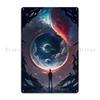 The Door To The Unknown V Metal Plaque Design Kitchen Cave Designer Mural Tin Sign Poster