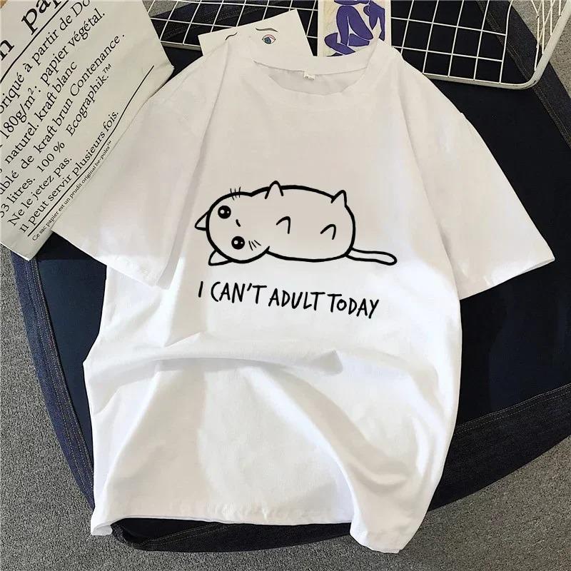 

Cotton Tshirt WomenS Vintage Style Im Literally Just A Girl Casual Printed T Shirt Cherry Bow Oversized T Shirt 3XL