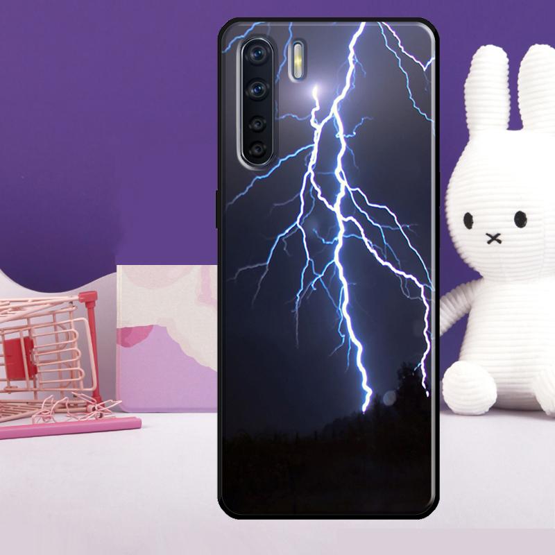 Sky Lightning Style Case For Oppo A54 A74 A94 A80 A60 A40 A18 A38 A58 A78 A98 A96 A76 A16 A15 A17 A57 A77 A5 Pro