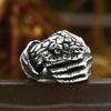 Gothic Vintage Stainless Steel Snake Ring for Men Cool Biker Hand Bones Rings Unique Creative Fashion Jewelry Gift Dropshipping
