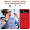New Arrivals Solid Color Leather Flip Cover For Samsung Galaxy Z Flip 4 Z Flip 3 Magnetic Flip Phone Case Valentine 'S Gift
