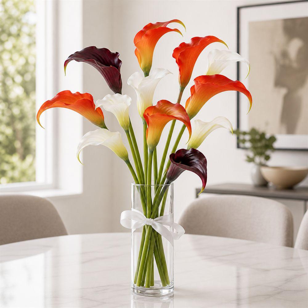 Süße Haptik Künstliche Calla Realistisches Aussehen Mini-Stil Calla-Blume Künstlicher Blumenstiel Hochzeitssträuße