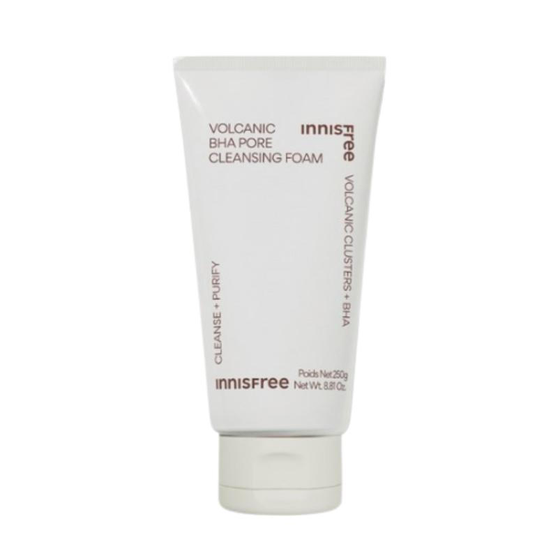 

innisfree Jeju Volcanic Pore BHA Cleansing Foam 250g – Deep Pore Cleansing Foam with Jeju Volcanic Clusters & BHA for Sebum & Blackheads