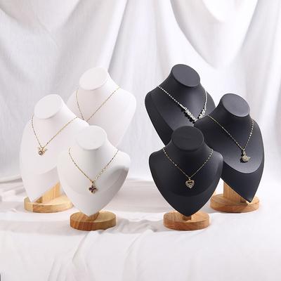 Velvet Jewelry Display for Woman Necklaces Model Bust Show Exhibitor 3color Pendants Mannequin Jewelry Stand Organizer