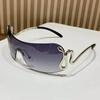 New  Fashionable Unisex Millennium  Style Sunglasses Frameless Design Popular  Women Snake Pattern