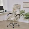 Coprisedia da ufficio con cerniera resistente, coprisedia da scrivania elasticizzato lavabile stampato, coprisedia da computer con schienale alto, coprisedile per sedia da ufficio