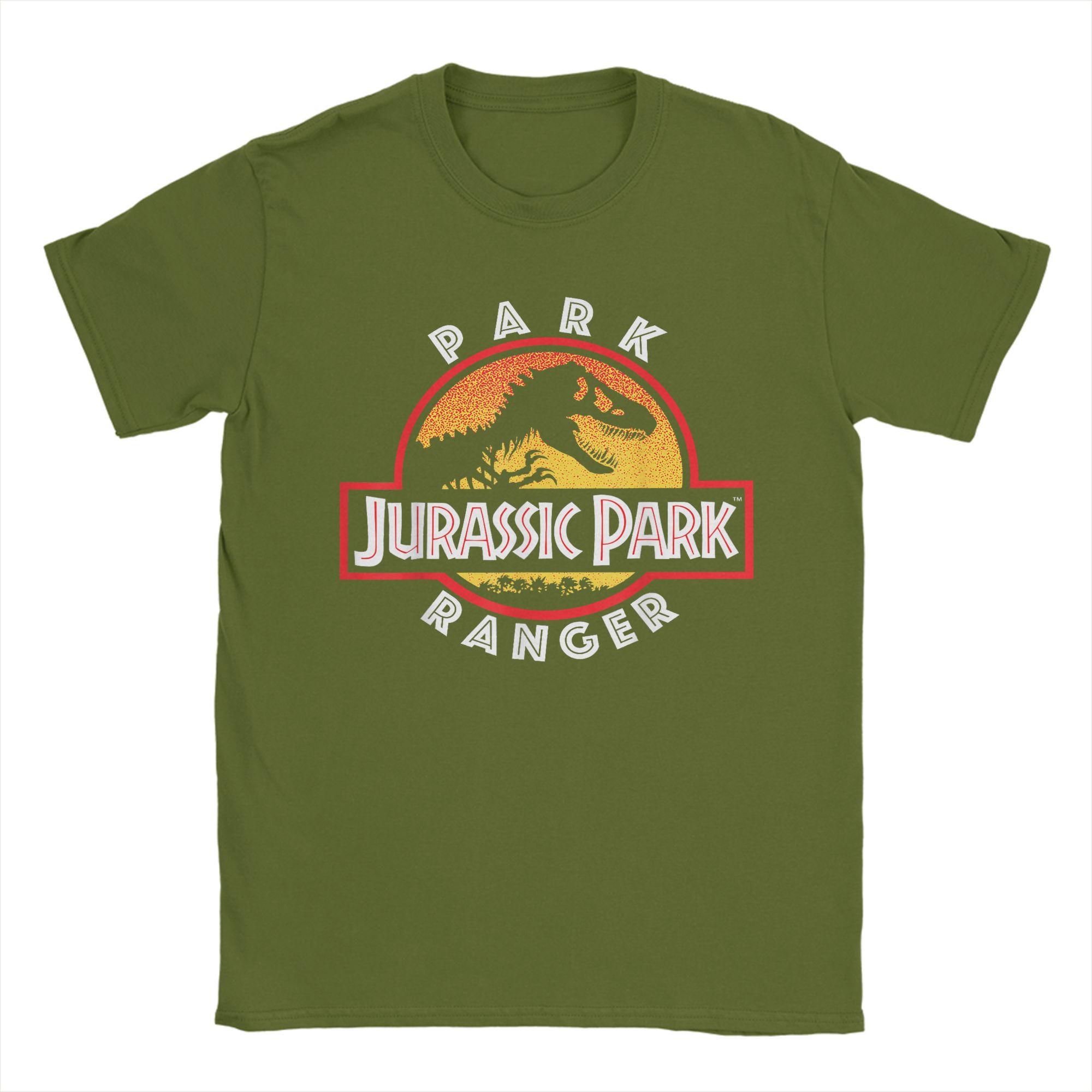 

Men Jurassic Park T Shirts Cotton Tops Vintage Short Sleeve Round Collar Tees Birthday Gift T-Shirt 4XL