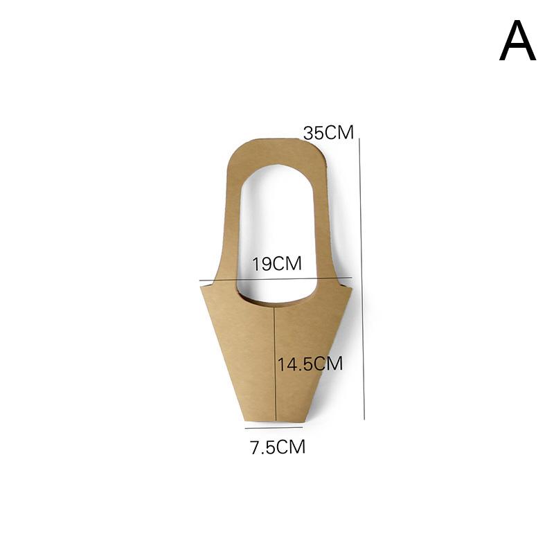 

Ручка из крафт-бумаги, сумки с цветами, упаковка цветов, подарочные коробки для упаковки цветов для дома, украшения свадебной вечеринки 1PC