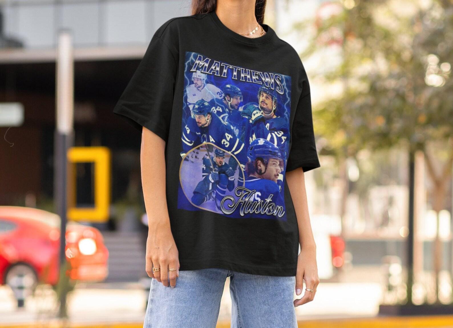 Auston Matthews Shirt Vintage 90s Toronto Maple Leafs NHL Hockey Design Retro Bootleg Gift Classic Graphic Tee Unisex T-Shirt Limited Edition 3XL