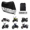 Breame Motorcycle 190T with Windproof Strap and Locking Includes Storage Bag Cover, Waterproof, Thick, Waterproof, UV-Resistant, Anti-Theft,