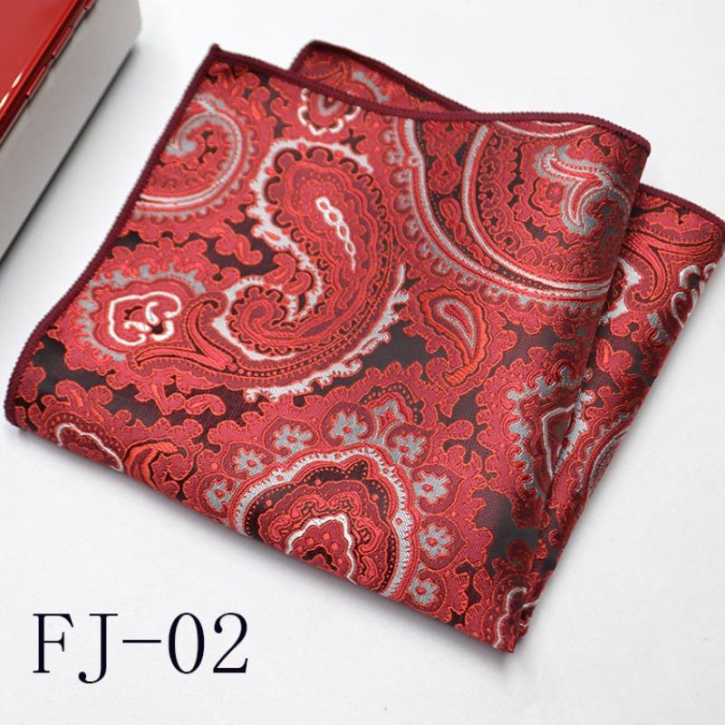Men'S Pocket Towel Korean Version Cashew Flower Small Square Suit Handkerchief Versatile Dress 24*24Cm